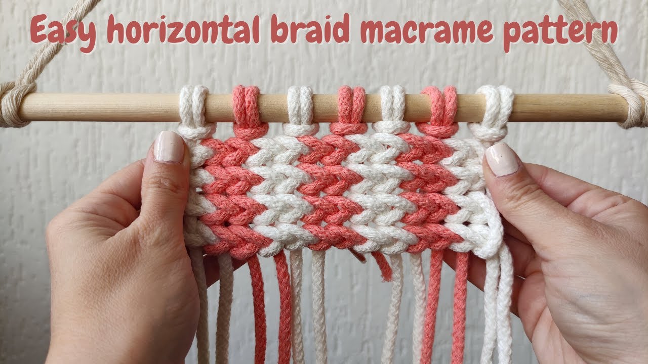 Step-by-Step Tutorial: Easy Macrame Horizontal Braid for Beginners