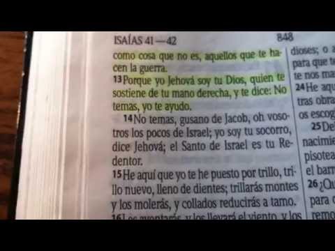 Isaías 41: 10-13. No temas.