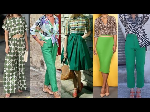 ATUENDOS MODERNOS de PRIMAVERA VERANO EL TONOS VERDE