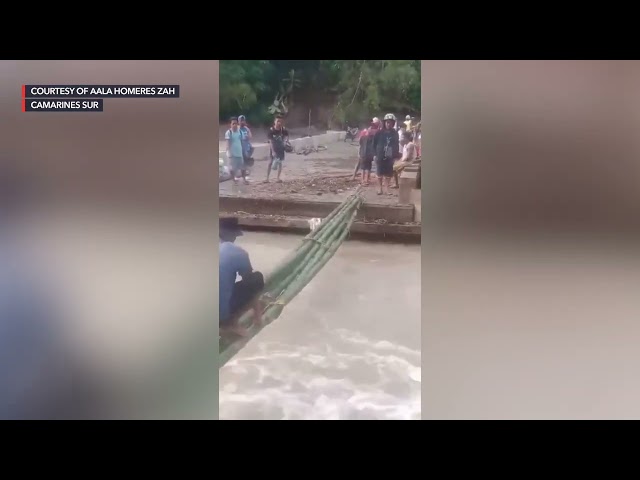 Monsoon rain triggers floods in Albay, Camarines Sur