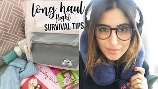 11 HOURS ON A PLANE! (long haul flight tips) | Lily Pebbles