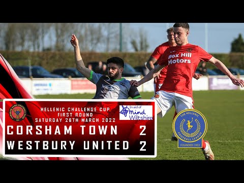 Corsham Town FC 2 V 2 Westbury United FC - Hellenic Challenge Cup Highlights