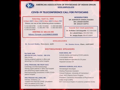 COVID Teleconference Flyer   April 11 2020