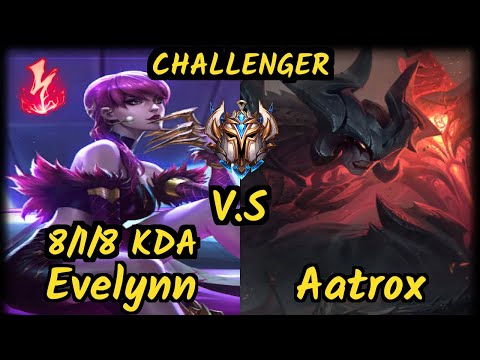 OPT Dardoch (EVELYNN) vs AATROX - 8/1/8 KDA JUNGLE CHALLENGER GAMEPLAY - NA