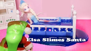 FROZEN Disney Elsa Slimes Jack Frost and Santa a Disney Frozen Video Toy Parody