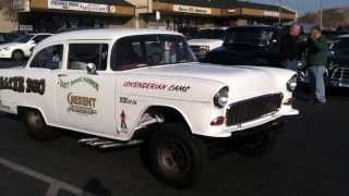 preview picture of video 'BA 1955 Chevy Gasser did a Stop n Go at our Norco Cruiser show this morning :-)'