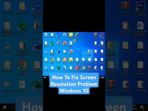 How To Fix Screen Resolution Problem Windows 10 | Easy 2024 #shorts #screenresolution #windows10