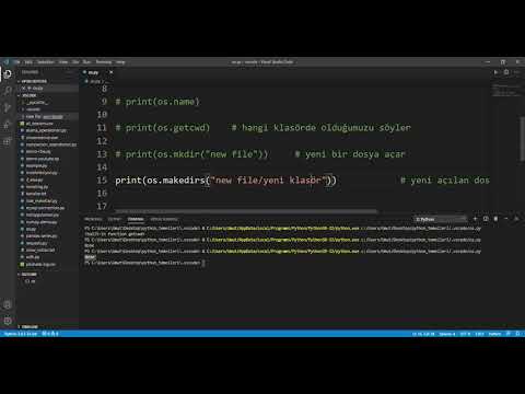 Python Dersleri ● OS Modülü