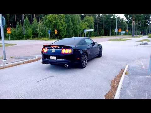 2012 Shelby GT500 with Borla ATAK Axleback test in Sweden