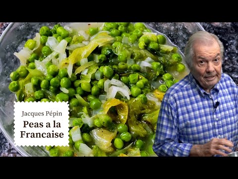 Peas a la Francaise Fresh from Jacques Pépin's Garden💚  | Cooking at Home  | KQED
