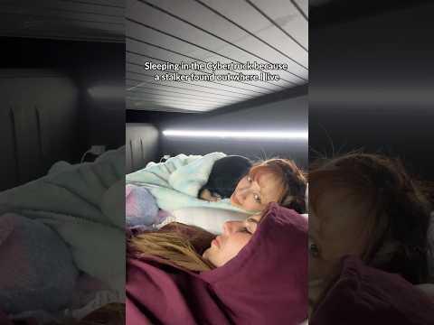 Sleeping in the Cybertruck