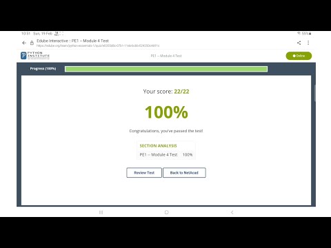 Cisco Python Essential Part 1 Module 4 Test Answers /Cisco PE1-- Module 4Test #cisco #python