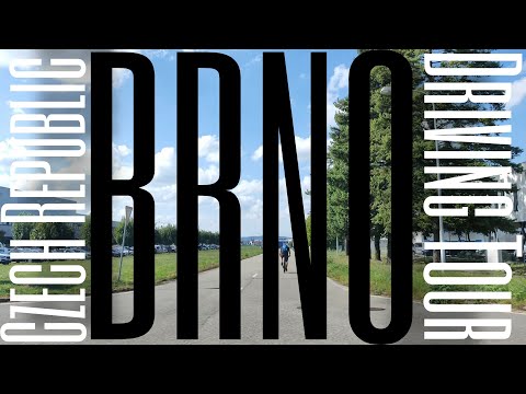 Driving Tour Brno (Slatina) Czech republic, City Tour, Street tour, virtual tour