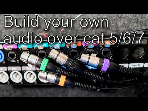 Analog Audio over Cat 5/6/7 - Building your own panels
