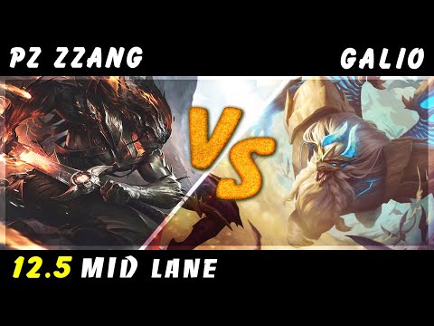 Pz Zzang - Yasuo vs Galio MID Patch 12.5 - Yasuo Gameplay