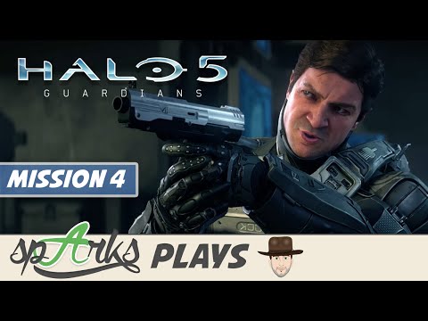 Halo 5 Guardians Co-op Gameplay Walkthrough Part 4 - Meridan Station - Campaign Mission 4 (Xbox One)