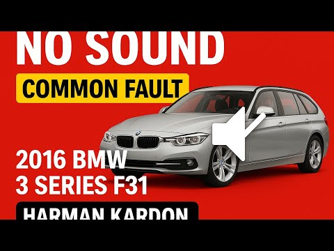 BMW 3 Series No Sound Fault – Quick Solution | Harman Kardon