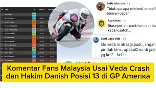 Download lagu Malaysian Fans Comment After Veda Crashes and Hakim Danish Finishes 13th at the Americas GP mp3