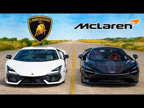 McLaren 750S vs Lambo Revuelto: CORRIDA DE ARRANCADA