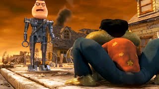 Joe robot vs Glenn frog