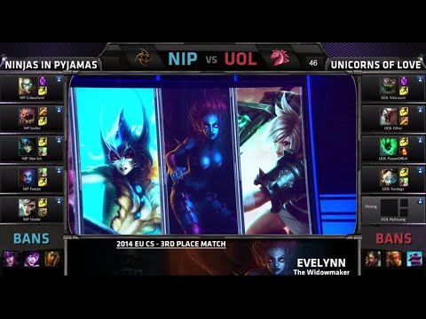 Ninjas in Pyjamas vs Unicorns of Love | Game 3 for 3rd place S4 EU CS #2 Summer 2014 Playoffs