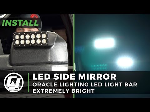 Ford Raptor Install: Pair of Oracle Lighting LED Light Bar Side Mirrors