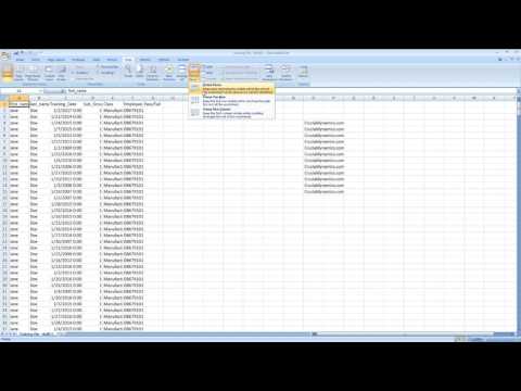 Freeze the Top Row and First Column of a spreadsheet in Microsoft Excel