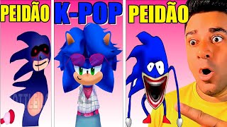 SPRUNKI OC Nova FASE 48 do SONIC K-POP e SONIC PEIDÃO FASE 1 E FASE 2 TODAS AS FASES NO SPRUNKI
