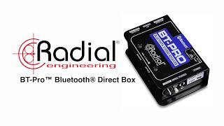 Video thumbnail for Radial Engineering BT-PRO Bluetooth Direct Box by Markertek – America's Broadcast Supply House