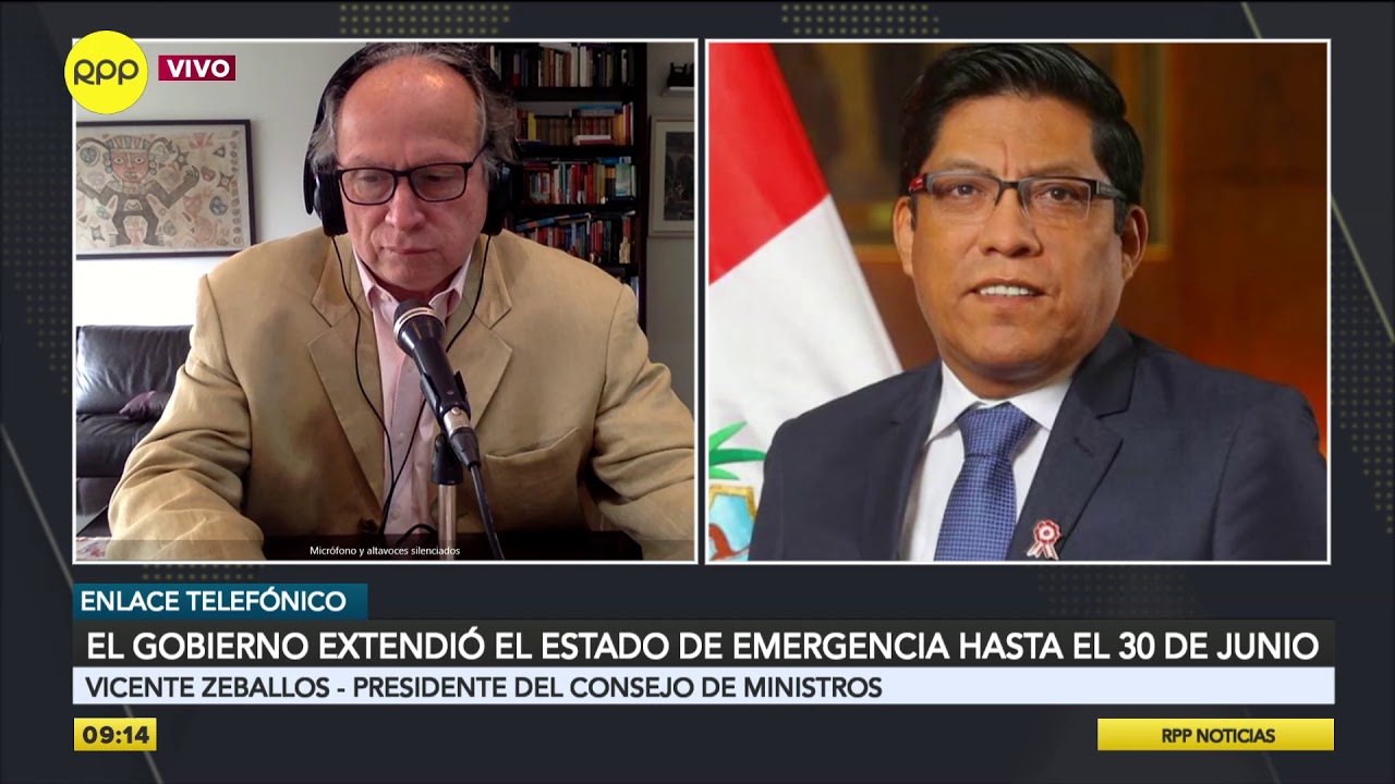 Decreto Supremo de la ampliación del estado de emergencia se publicará al mediodía