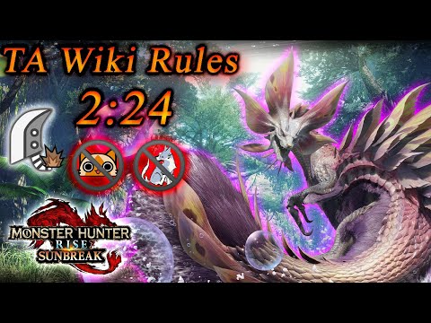 [MHR:SB Speedrun] MR Mizutsune/タマミツネ | TA Wiki Rules | 2:24 | GS/大剣 Solo
