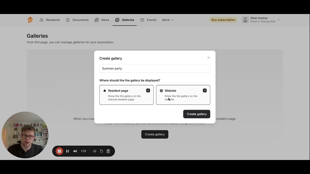 Direct from Support: How to create galleries in Anyhoa