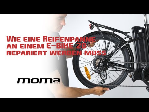 Wie eine Reifenpanne an einem E-BIKE 20 repariert weden muss | Moma Bikes