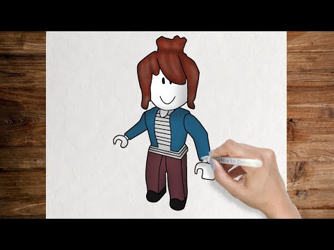 How to draw Bacon Girl Roblox