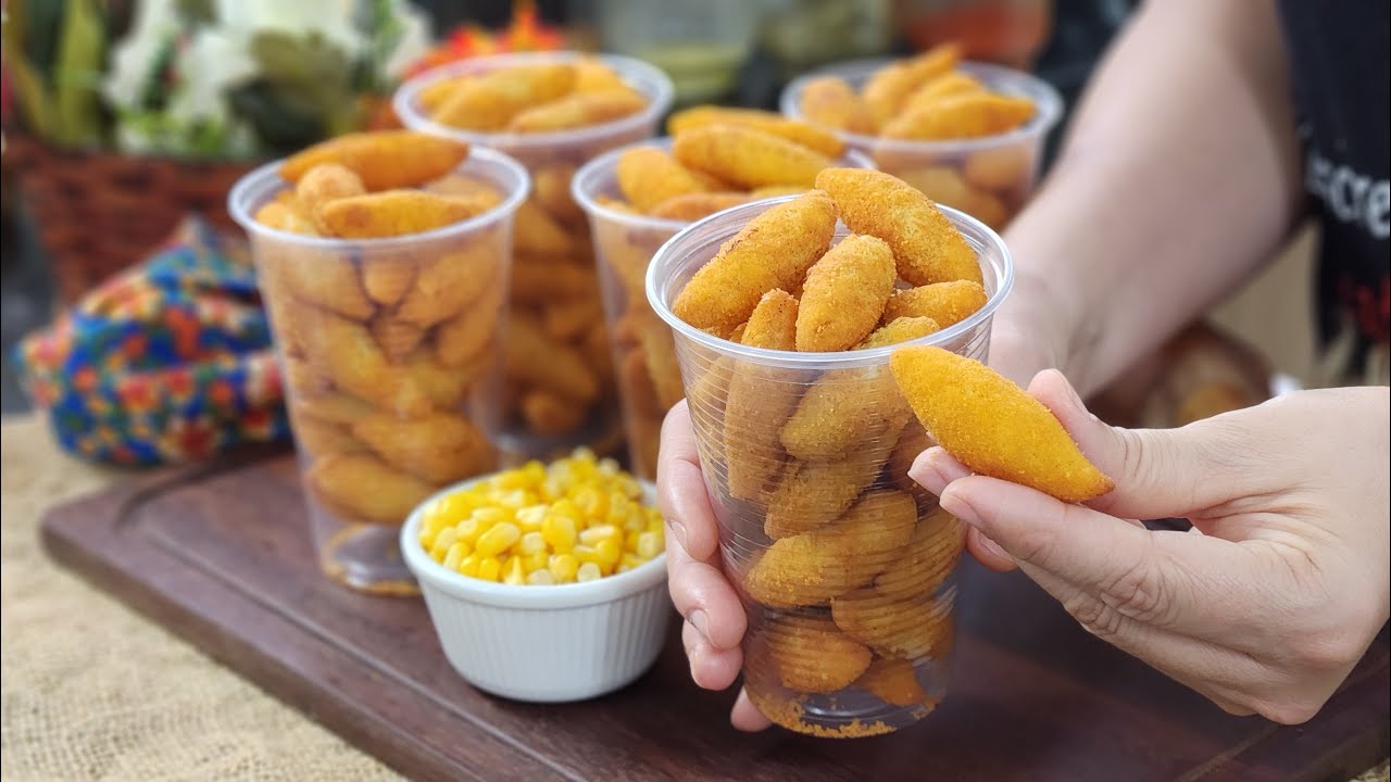 MINI CORN CROQUETTE WITH CHEESE! PROFITABLE RECIPE THAT SELLS LIKE WATER!