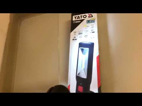 Фонарь переносной LED аккумуляторный YATO YT-08504 - мощный и компактный Фонарь переносной LED аккумуляторный YATO YT-08504 - мощный и компактный