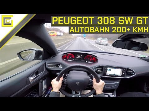 2019 PEUGEOT 308 SW GT - POV Autobahn (mit Höchstgeschwindigkeit!) TOP SPEED