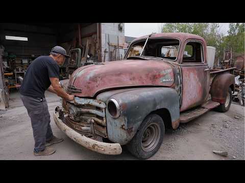 Man Transforms JUNKYARD Pickup Into A LUXURY Roadster | 1949 GMC Pickup By @HalfassKustoms