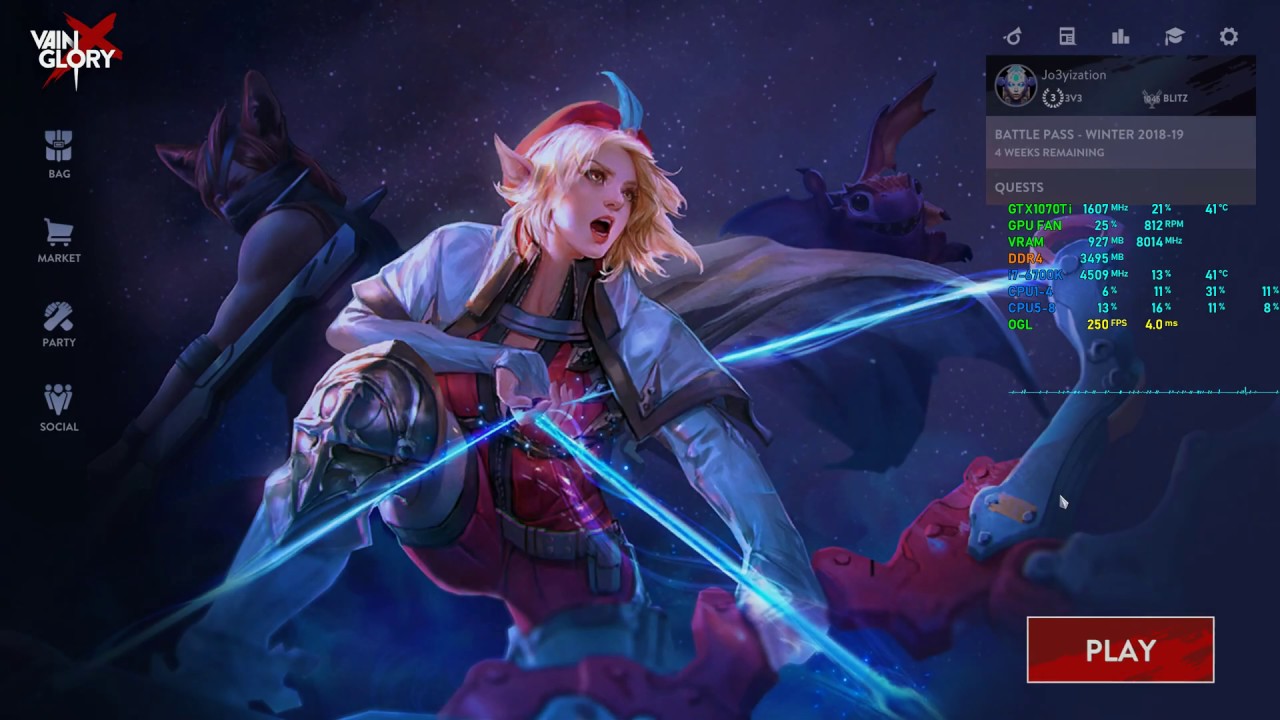 Vainglory PC Gameplay - 200FPS - GTX 1070 Ti + i7-6700k