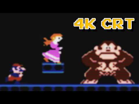 Donkey Kong [3 Loops] 1983 NES | 4K CRT
