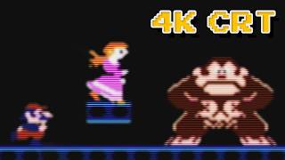 Donkey Kong [3 Loops] 1983 NES | 4K CRT