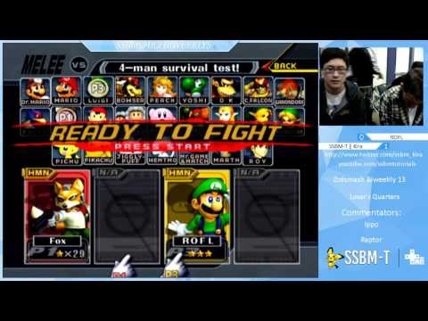 UCI 13 Losers Quarters - Kira (Fox) vs ROFL (Luigi) - Super Smash Bros. Melee