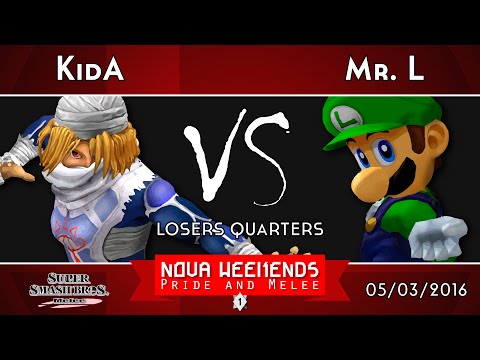 P&M1 - NG | KidA (Sheik) vs NG | Mr  L (Luigi) - Losers Quarters - SSBM