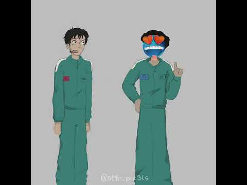 squid game animatic 2! | 457 | 001 asks out 456 😭 | second animatic :) #animation #457