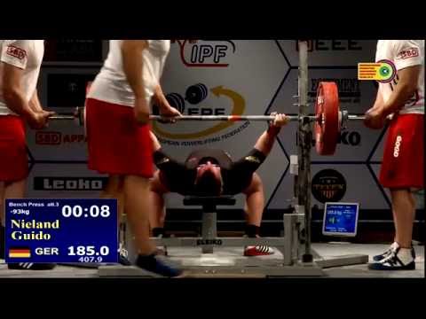Guido Nieland - EPF/IPF EM Masters 2016 - 185kg