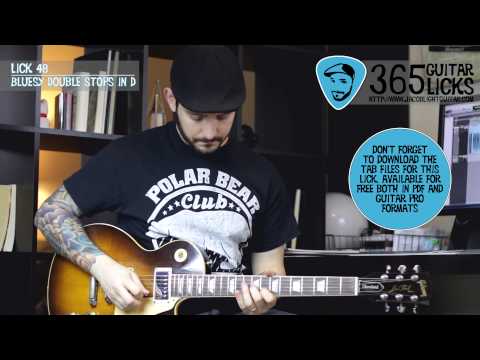 Lick 48/365 - Bluesy Double Stops in D | 365 Guitar Licks Project