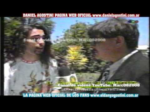 DANIEL AGOSTINI WITH THE PROTEST SINGER VIDEOMATCH