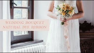 WEDDING RIBBON NATURAL DYE | Avocado skins | silk ribbon | natural colours | casacaribe