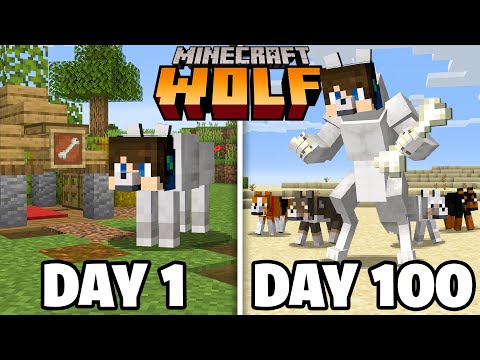 EYstreem - I Survived 100 Days as a Wolf in Minecraft