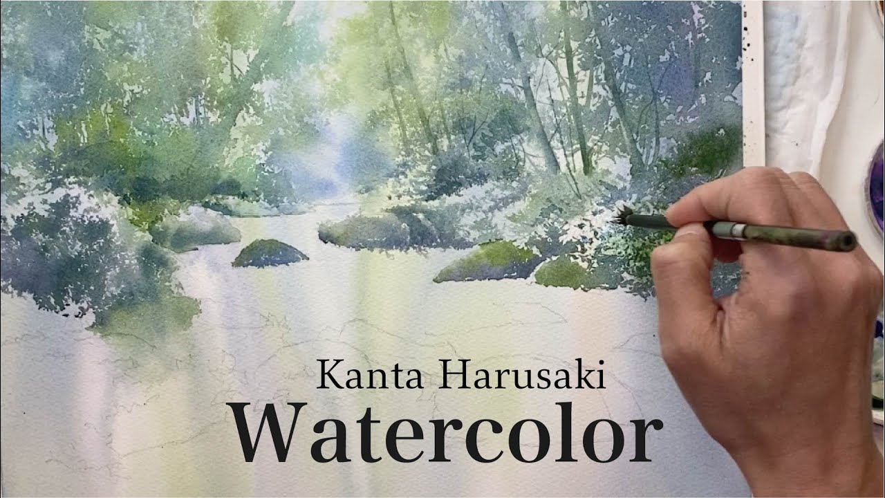 Kanta Harusaki  Watercolor    春崎幹太　水彩画　奥入瀬
